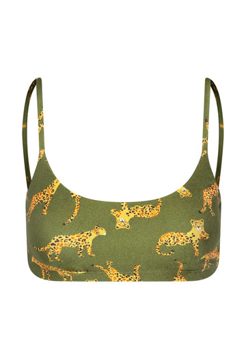 Top Basic Lycra Felina Militar