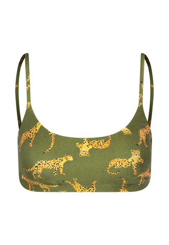 Top Basic Lycra Felina Militar