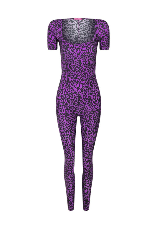 Macacão Lycra Princess Guepardo Purple