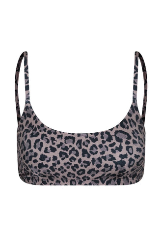 Top Basic Lycra Onça Brown