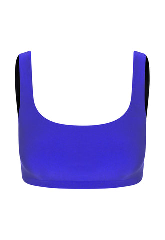 Top Alça Larga Lycra Deep Blue