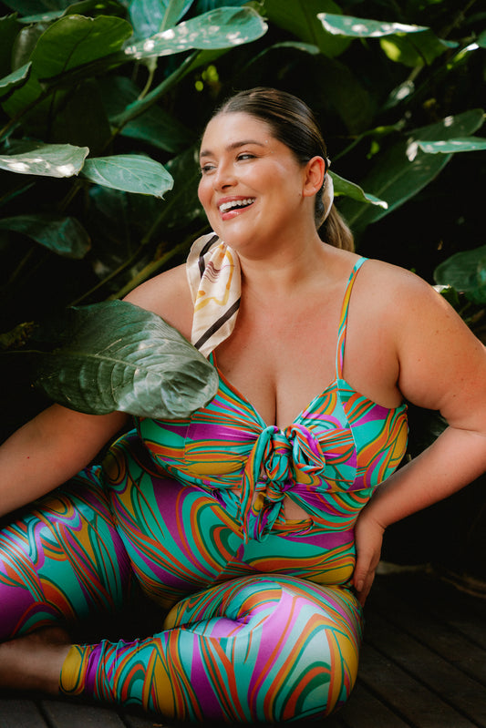 MACACÃO LAÇO SHINY ENERGIA CINTILANTE