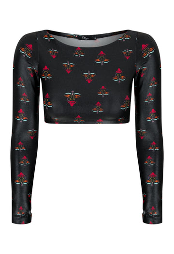 TOP CROPPED MANGA LONGA DEDINHO CIRRÉ KALI