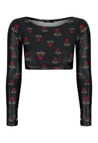 TOP CROPPED MANGA LONGA DEDINHO CIRRÉ KALI