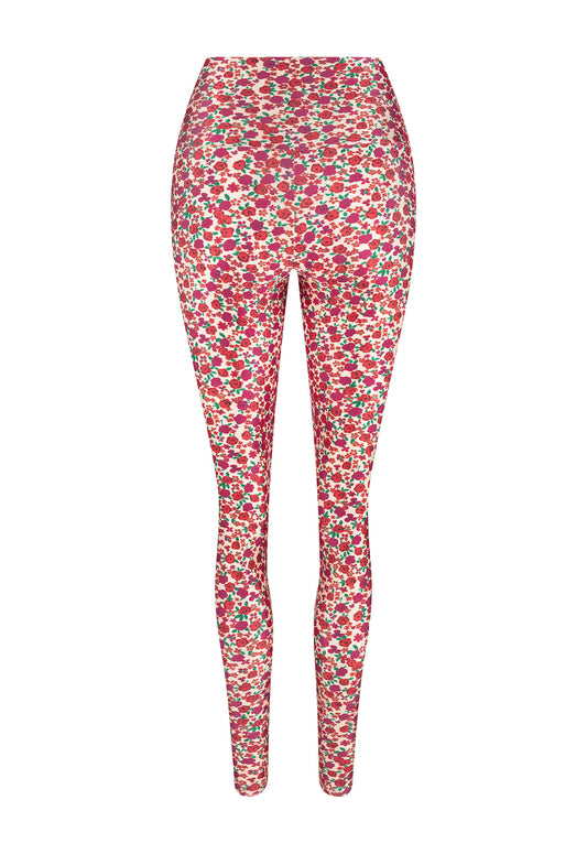 LEGGING SHINY FLOWERS OFF WHITE