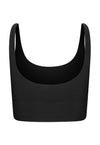 Top Cropped Lycra Preto