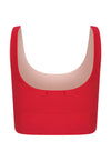 Top Cropped Lycra Chic Red