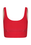 Top Cropped Lycra Chic Red
