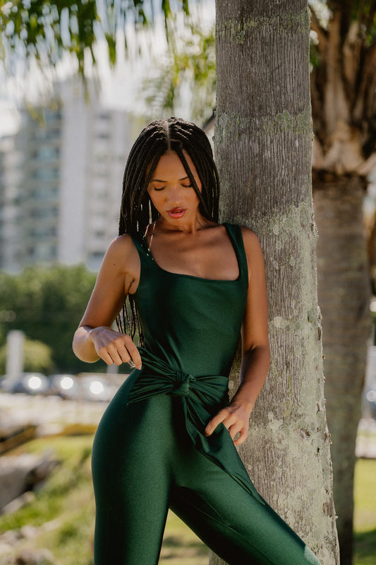 MACACÃO TWIST LYCRA FLORESTA