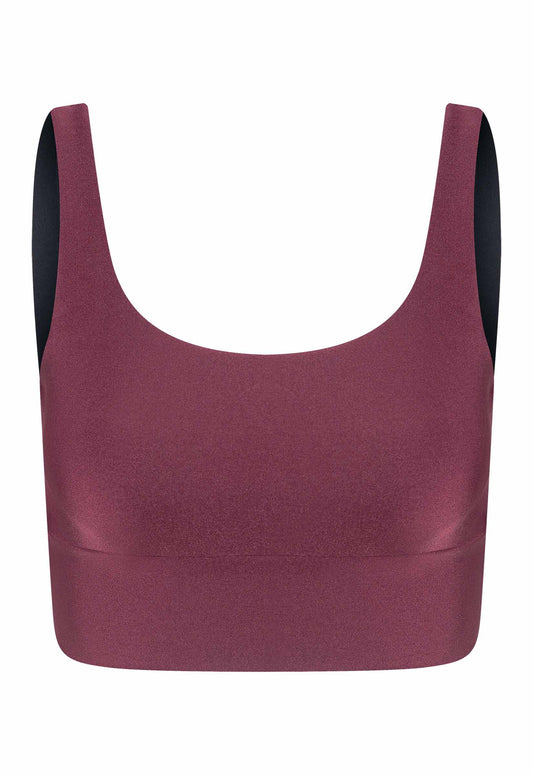 TOP CROPPED LYCRA MALBEC