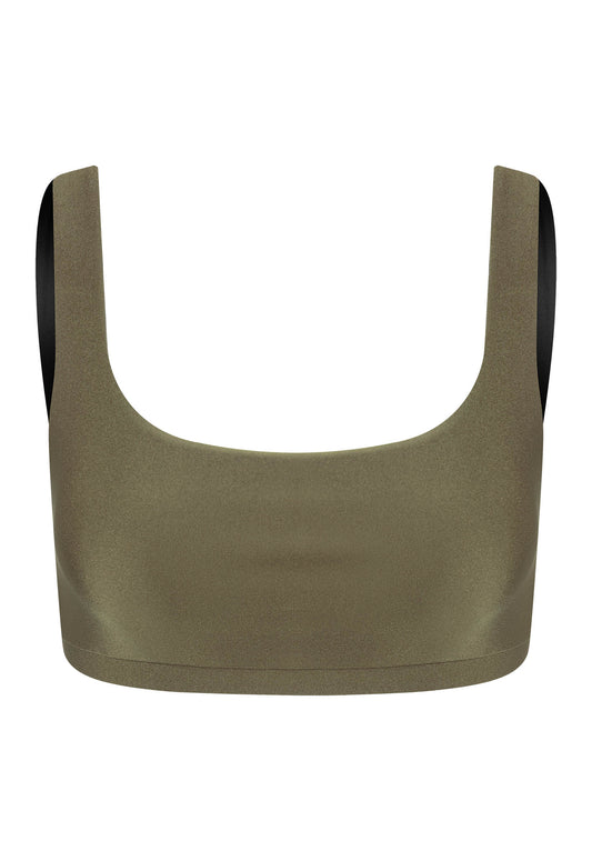 TOP ALÇA LARGA LYCRA OLIVA