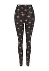 LEGGING SHINY BLACK STARS BRONZE