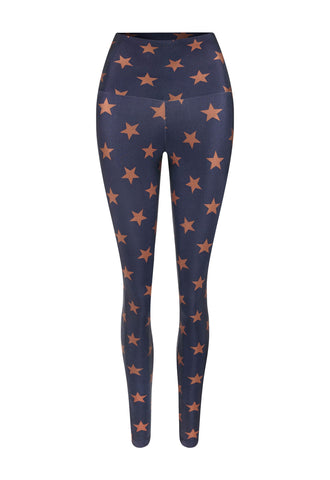 LEGGING SHINY STARS DARK MARINHO COFFEE