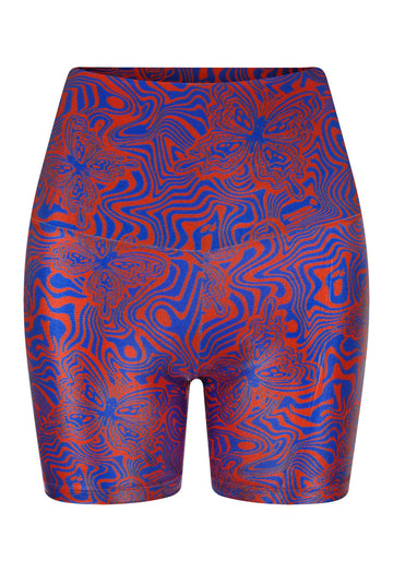 SHORTS CURTO CIRRÉ BORBOLETA PSICODÉLICA