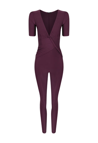 MACACÃO NEW PRINCESS LYCRA MALBEC