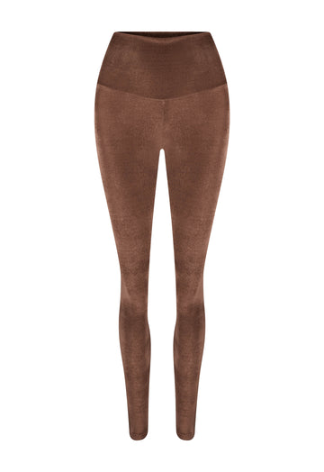 CHOCOLATE VELVET LEGGINGS