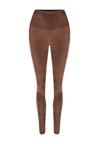 CHOCOLATE VELVET LEGGINGS