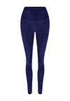 BLUE SPACE VELVET LEGGINGS