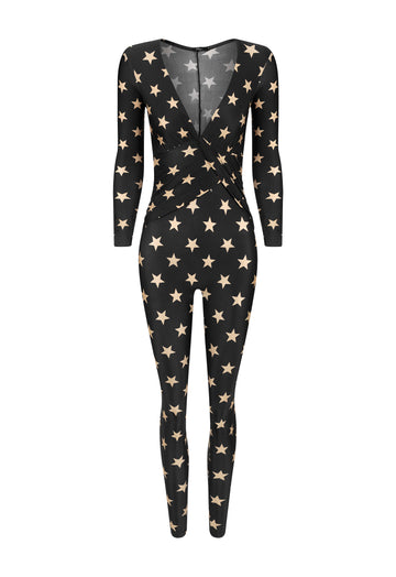 MACACÃO PHOENIX SHINY BLACK STARS OFF WHITE