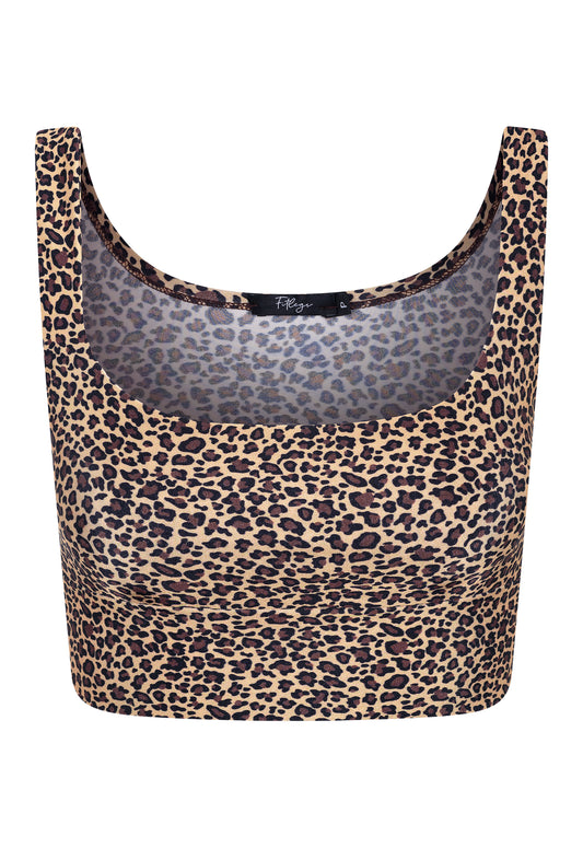 TOP CROPPED ONÇA TROPICAL CLÁSSICA NUDE