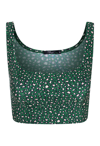 TOP CROPPED ONÇA TROPICAL SELVA OFF WHITE