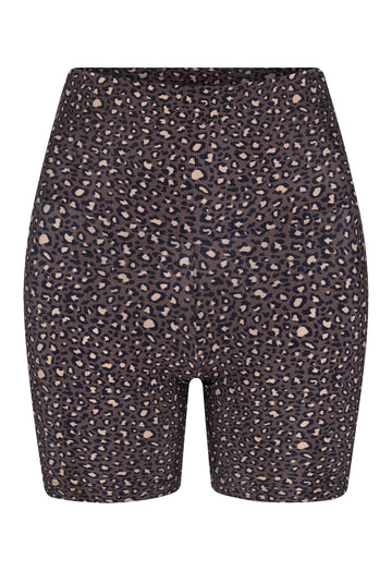 SHORTS CURTO ONÇA TROPICAL CLÁSSICA CASTANHO