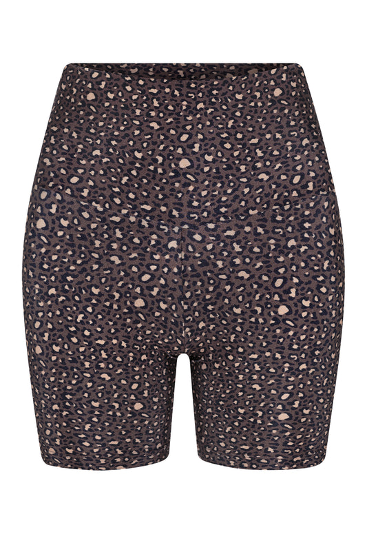 SHORTS CURTO ONÇA TROPICAL CLÁSSICA CASTANHO