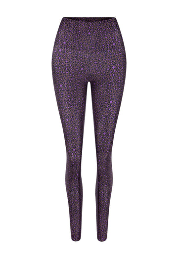 LEGGING ONÇA TROPICAL CASTANHO VIOLETA