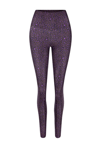 LEGGING ONÇA TROPICAL CASTANHO VIOLETA