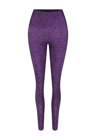 LEGGING ONÇA TROPICAL VIOLETA CASTANHO