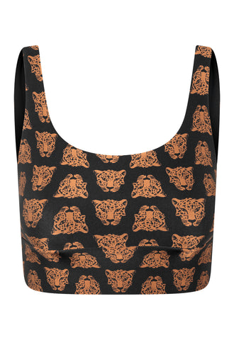 TOP CROPPED SHINY PODER DA SELVA BLACK