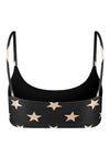 TOP BASIC SHINY BLACK STARS OFF WHITE