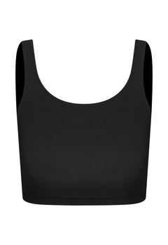 TOP CROPPED LYCRA PRETO