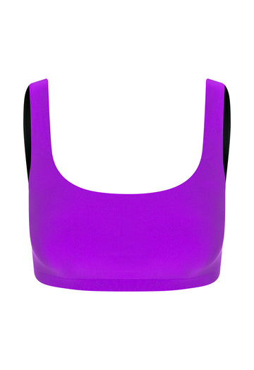 Top Alça Larga Lycra Purple