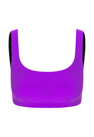 Top Alça Larga Lycra Purple