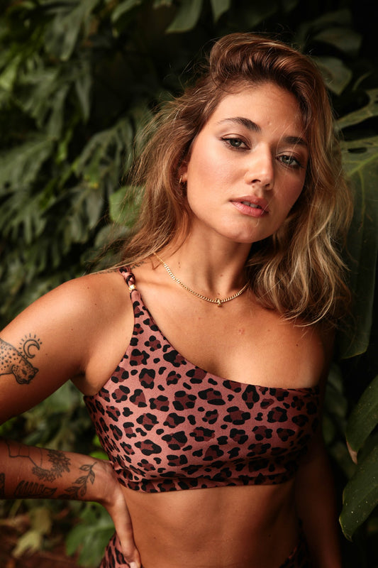 Top Biquíni 1 ombro só Savana