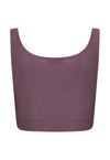 Top Cropped Lycra Black Cherry