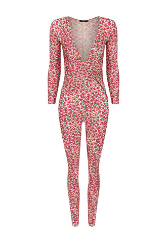 MACACÃO PHOENIX SHINY FLOWERS OFF WHITE