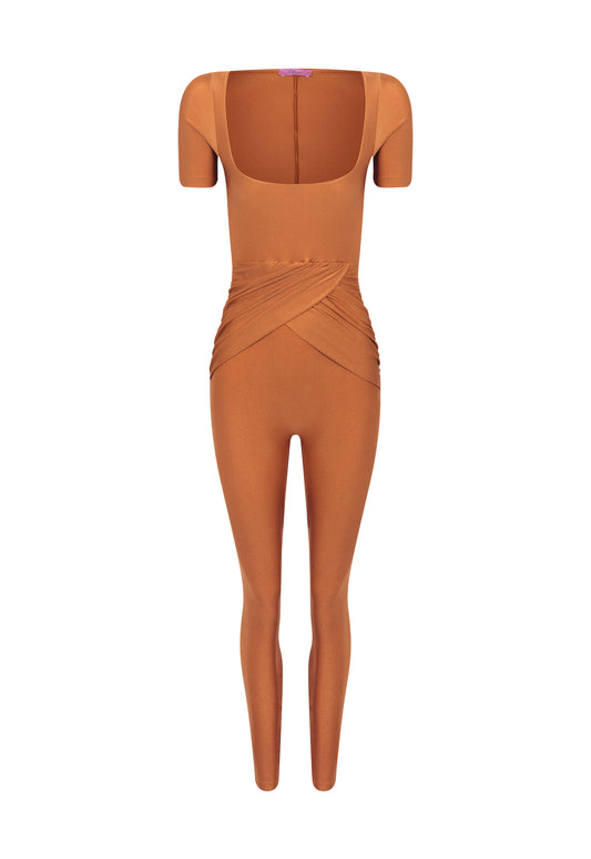 Macacão Lycra Conhaque New Princess