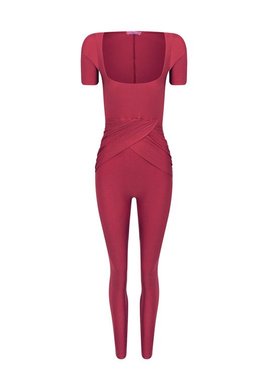 Macacão Lycra Carmin New Princess