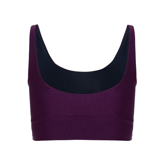 Top Cropped Lycra Ameixa