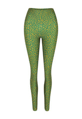 LEGGING SHINY LEOPARD GOLD