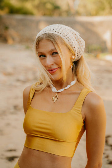 TOP CROPPED SHINY SOL RADIANTE