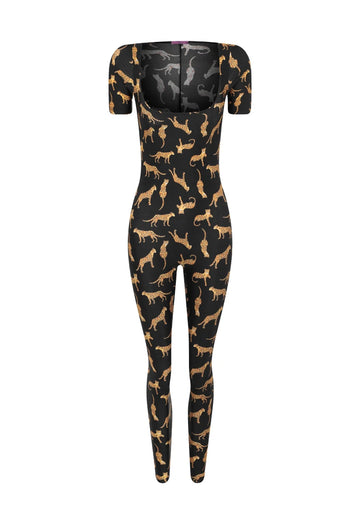 Macacão Lycra Princess Felina Black
