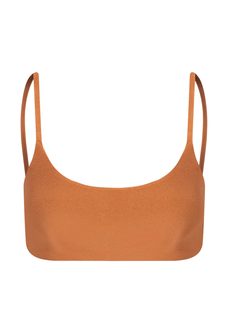 Basic Lycra Top Cognac