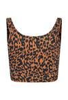 Top Cropped Lycra Guepardo