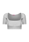 Top Cropped Lycra Princess Silver