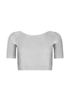 Top Cropped Lycra Princess Silver