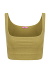Top Cropped Lycra Pistache
