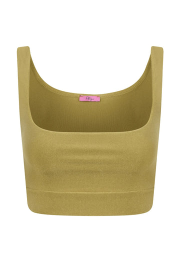 Top Cropped Lycra Pistache